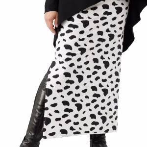 Pamučna suknja Kravica Animal print